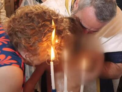Ηράκλειο: Η νονά παίρνει φωτιά σε βάφτιση- ΒΙΝΤΕΟ