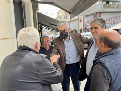 Ο Άγγελος Τσιγκρής στην αγορά της Κάτω Α...