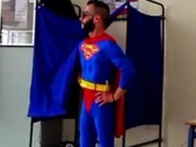  Ο Superman ψήφισε στη Θεσσαλονίκη -Ενα ...