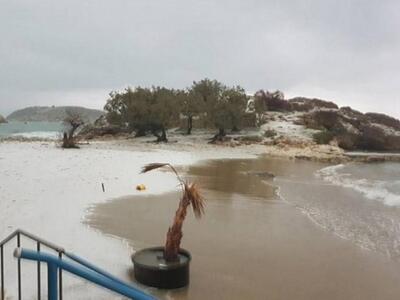 Χιόνι μέχρι εκεί που σκάει το κύμα! Συνέ...
