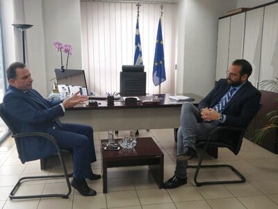 Συνάντηση Φαρμάκη – Γεωργαντά στην Περιφ...