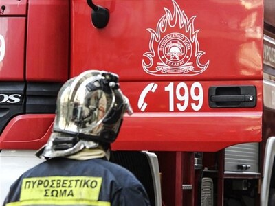 Ηλεία: Ανετράπη πυροσβεστικό όχημα στο Κλινδιά