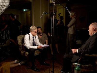 Σκηνή από τα γυρίσματα του φιλμ. Διακρίν...