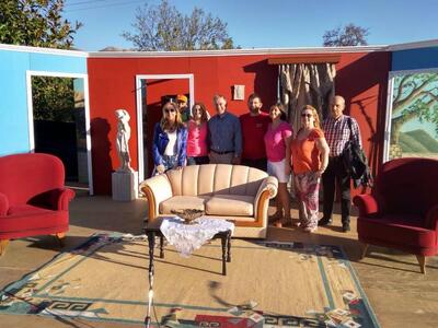 Στο Σκεπαστό Καλαβρύτων με μέλη της θεατ...