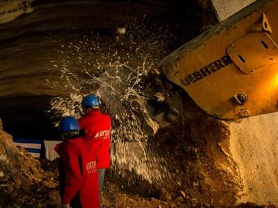 Πάτρα: Δείτε το τελευταίο τρύπημα σήραγγ...