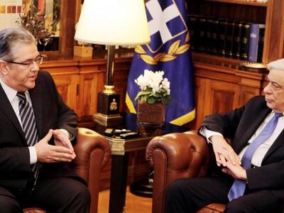 Με τον Γ.Γ. του ΚΚΕ συναντήθηκε ο Πρόεδρ...