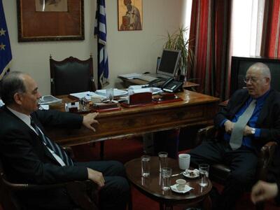 Συνάντηση Χρ. Σκούρτη με τον Πρέσβη του Ισραήλ