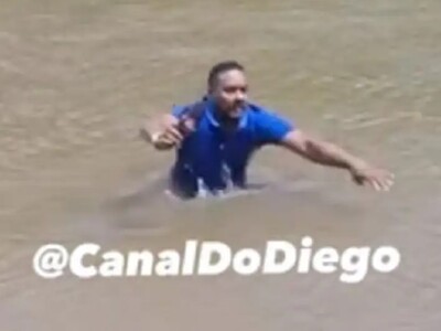 Βραζιλία: Δημοσιογράφος μπήκε σε ποτάμι ...