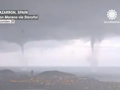 Ισπανία: Τρεις υδροστρόβιλοι «σάρωσαν» τ...