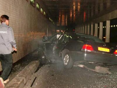 Δευτερόλεπτα μετά το δυστύχημα στη γέφυρ...