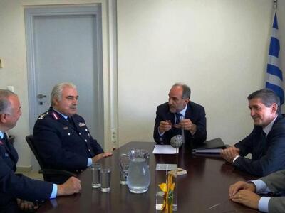 Με τον Γενικό Επιθεωρητή Αστυνομίας Νοτί...