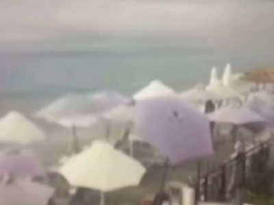 Χαλκιδική: Βίντεο ντοκουμέντο με κεραυνο...