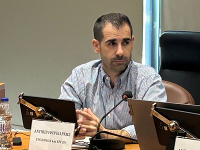 Ο Αντιπεριφερειάρχης Βασίλης Γιαννόπουλος.