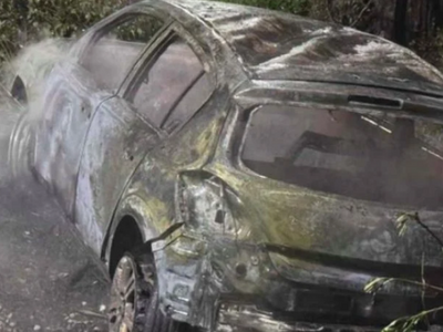  Αμφιλοχία: ΙΧ τυλίχθηκε στις φλόγες- Απ...