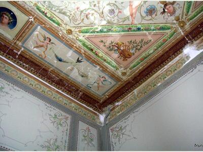 Οι οροφογραφίες του «Ερμή» όπως είναι σήμερα 