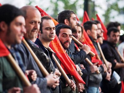 Πορεία του ΠΑΜΕ στο κέντρο της Πάτρας