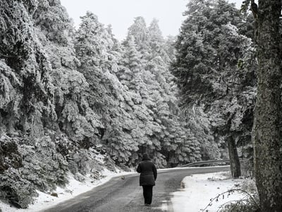 Καιρός: Έντονη χιονόπτωση από το απόγευμ...