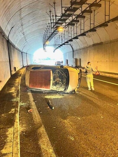Τροχαίο για την Πηγή Δεβετζή στην Εγνατία Οδό- ΦΩΤΟ