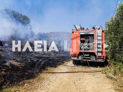 Πυρκαγιά κοντά στο Κολίρι Πύργου – Ελέγχ...