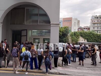 Διαμαρτυρία φοιτητών έξω από το Αστικό Κ...