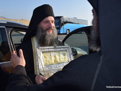 Υποδέχθηκαν στο Αντίρριο πνευματικούς θη...