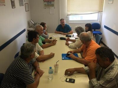 Συνάντηση Μαυραγάνη με τους εργαζόμενους...