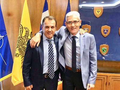 Συνάντηση του Άγγελου Τσιγκρή με τον Υπο...