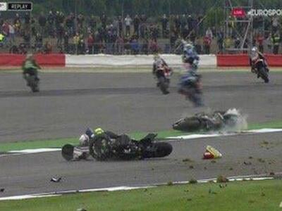 Moto GP: Τρομακτικό ατύχημα στην Βρετανία-ΒΙΝΤΕΟ