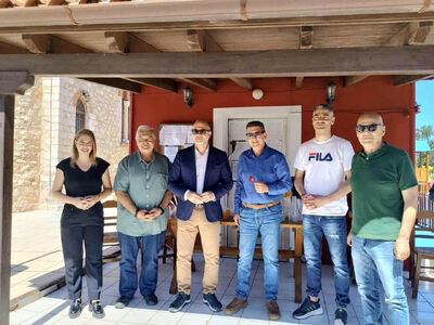 Ο Τάκης Παπαδόπουλος στον νέο χώρο αναψυ...