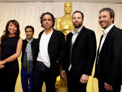 Oι σκηνοθέτες, από αριστερά, Σούζαν Μπίε...