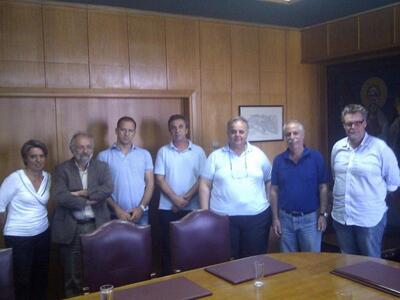 Συνάντηση Δημαρά με τον Πρύτανη του Πανε...