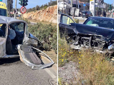 Λεωφόρο Βάρης Κορωπίου - Τροχαίο: Όχημα ...