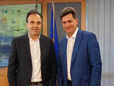 Επίσκεψη Πέτρου Ψωμά στο Υπουργείο Ψηφια...