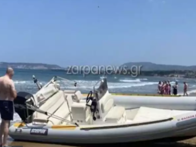 Χανιά: Ακυβέρνητο σκάφος βγήκε στην ακτή