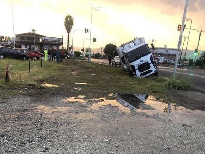 Εξετράπη απορριμματοφόρο του Δήμου Αγρινίου 