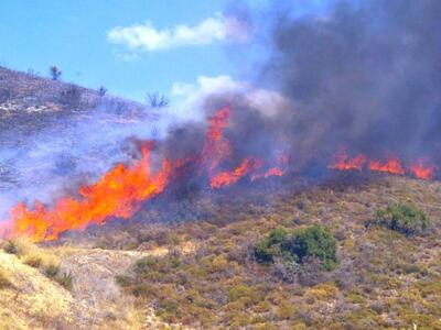 Υπό μερικό έλεγχο η φωτιά στην Κατούνα Α...
