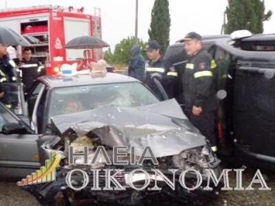 Σοβαρό τροχαίο στην Ηλεία – ΔΕΙΤΕ ΒΙΝΤΕΟ	