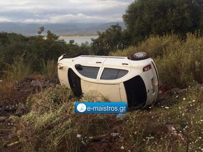 Τροχαίο ατύχημα στην Αμφιλοχία με ΙΧ αυτ...