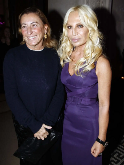 Mucia Prada και Donatella Versace σε πάρ...