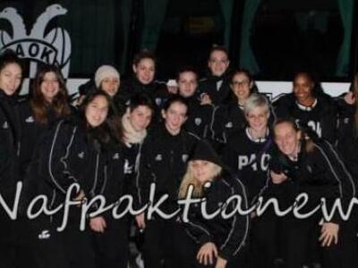 Η γυναικεία ομάδα handball του ΠΑΟΚ στη Γαβρολίμνη