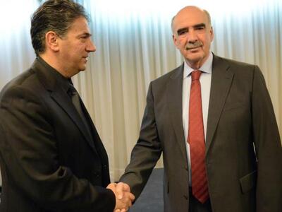 Με τον Πρόεδρο της Ένωσης Ιδιοκτητών Ημε...