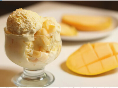 Απολαυστικό παγωτό μάνγκο με 3 απλά υλικά 