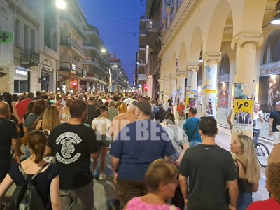 Στους δρόμους οι Πατρινοί για τα Τέμπη -...
