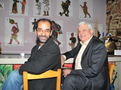 Ο Κώστας Μακρής με τον Γιώργο Λάζαρη