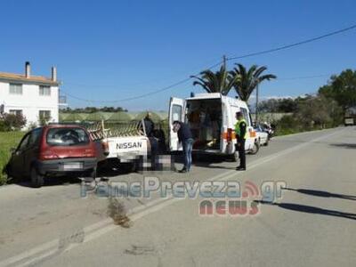 Πρέβεζα: I.X. συγρούστηκε με αγροτικό στ...