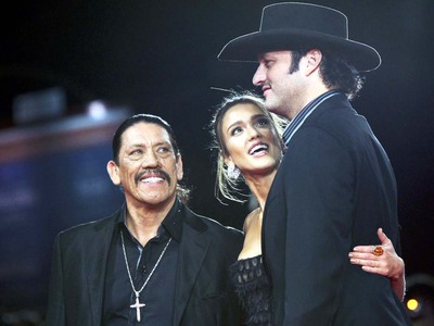 Ο σκηνοθέτης Ρόμπερτ Ροντρίγκεζ, δεξιά, ...