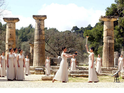 Η αφή της φλόγας για τους χειμερινούς Ολυμπιακούς