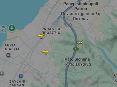 Φωτιά στην Πάτρα: Εναέρια μέσα πάνω από ...