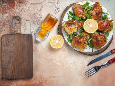 Συνταγή για κοτόπουλο λεμονάτο με σκόρδο