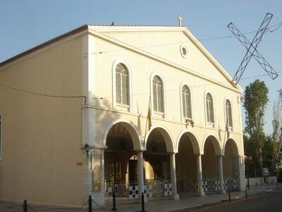 Άποψη του παλαιού ιερού ναού του Αγίου Ανδρέα.